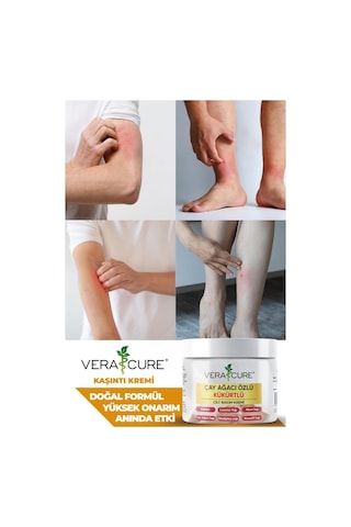 Vera Cure Çay Ağacı Özlü Kükürtlü Krem Eqzema, Ka.sinti, Sedf,
