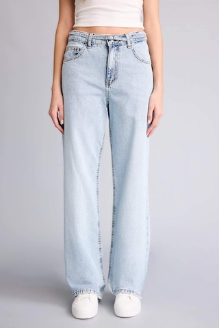 Defacto Straıght Wıde Yüksek Bel Düz Paça Jean Pantolon F9582ax26spnm39 Mavi-nm39