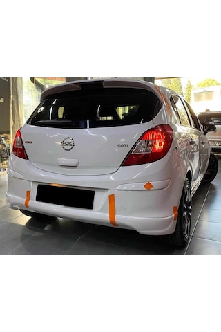 Opel Corsa D Arka Ek Plastik Siyah Difüzör 2006-2014 Arka-bodykit-ek-karlık