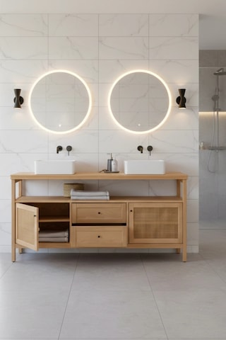 Altea Rattan Detaylı Çok Amaçlı Büfe, Konsol Ahşap