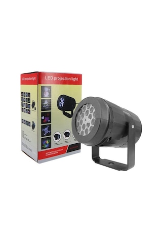 Fortunelane Led Noel Projeksiyon Lambası 16 Desenli 360 Döner Ev Bahçe Dekorasyonış Aydınlatma - Avrupa Şarjı