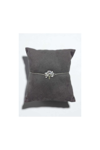 925 Ayar Gümüş Yaşam Ağacı Figürlü Taşlı Bileklik Zarif Ve Anlamlı Tasarım Gümüş