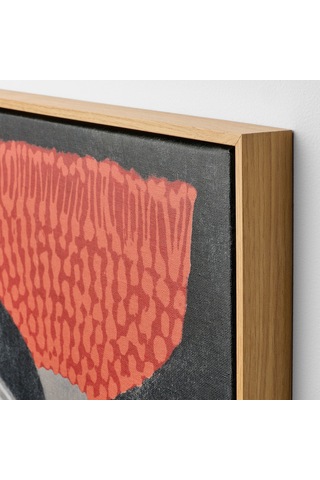 Çerçeveli Resim, Çok Renkli, 40x50 Cm, Portakal Çi Çeği , Meşe Görünüm