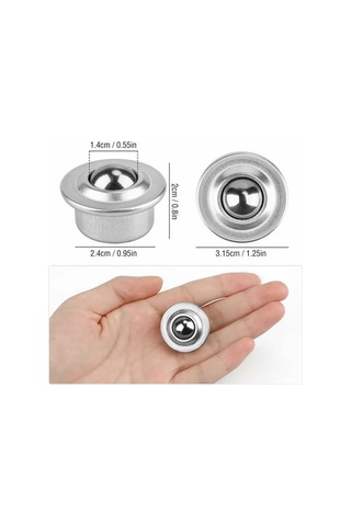 Flybuy 10 Adet Naylon Bilyalı Teker, Evrensel Mobilya Taşıyıcı, Galvaniz Demir İle Dayanıklı, Şanzımanlı, Pratik Mobilya Transfer Tekerleri -