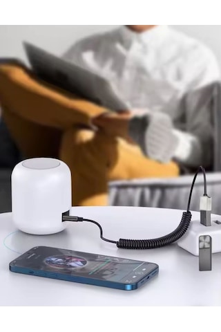 Usb Aux Wireless Bluetooth Araç Kiti Bluetooth 5.1 Stereo Ses Alıcısı Aux 3.5 Mm Bluetooth Adaptör