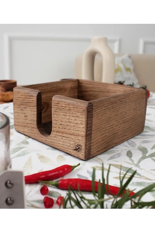 Wood Land26 Masa Örtüsü Mutfak İçin Ahşap 210702050 Kahverengi