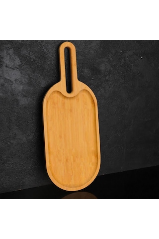 Mien Dayanıklı Oval Bambu Sunumluk Küçük Boy S