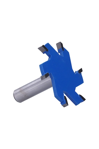 Geeksen Ahşap T-çıkıntı Freze Ucu 6-taneli, Yg8 Alaşımlı, 45 Karbon Çelik, Uzun Saplı, Cnc Ve Freze Makineleri İçin