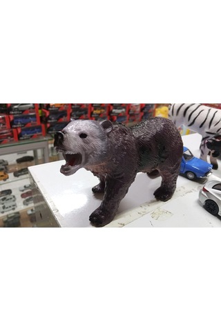 Plastik Oyuncak Hayvan Büyük Boz Ayı Brown Bear 17 Cm