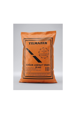 Yılmazer Asfalt Soğuk Asfalt Yama 35 Kg Hazır Cold Patch Çukur Doldurma