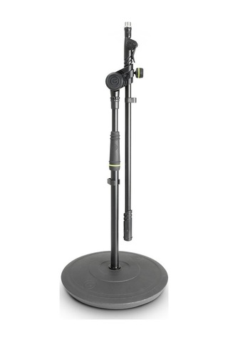 Gravity Ms 2222 B Yuvarlak Tabanlı Kısa Mikrofon Standı Ve 2 Nokta Ayarlama Teleskopik Bom Gms222b