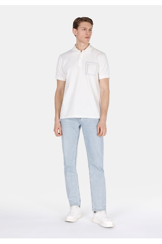 Colin's Colins Regular Fit Polo Yaka Düz Erkek Beyaz Kısa Kol Tişört Cl1073741 Q1.v2 Ofw Beyaz