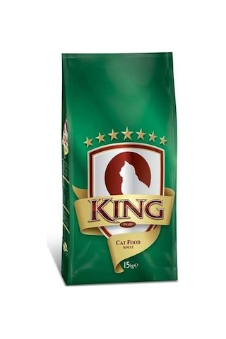 King Plus Cat Balıklı Yetişkin Kedi Maması 15 KG