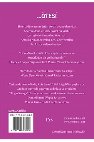 Dört Anlaşma - Don Miguel Ruiz - Ötesi Yayıncılık