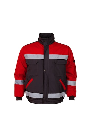 Ssm 0870 Füme-Kırmızı Su Ve Rüzgar Geçirmez Soğuk Hava Iş Montu