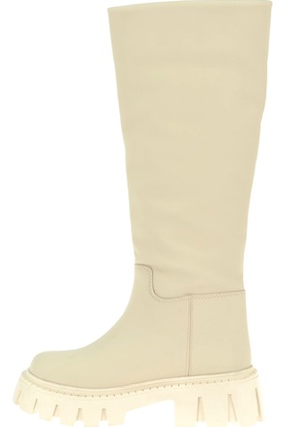 Pullman Kalın Taban Kadın Binici Çizme Sms 1033 Bej Bej