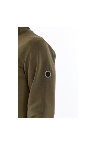 AR-MA Arma Erkek Slim Fit Örme Interlok Basic Tam Fermuar Dik Yaka Sweatshirt %80 Pamuk %14 Polyester %6 Elastan K30324989902 Haki