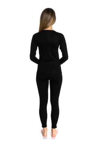 Thermal Uzun Kol Takım Siyah Siyah