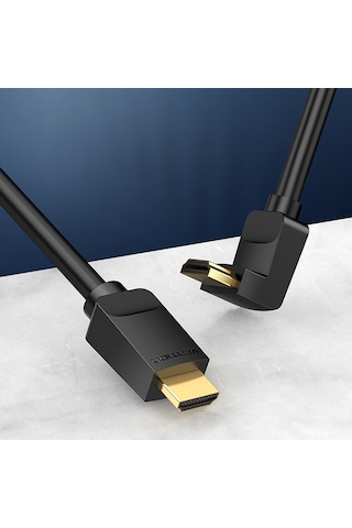 Springsun Vention Aarbg 90 Derece Hdmı 2.0 Dik Açı Kablosu 4k&3d Dijital Hd Kablo Tv Ps3/4 Ayırıcı Video Ses 1,5 M İçin Yedek