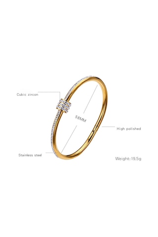 Rose Gold Kadın's Bileklik Solmayan Paslanmaz Çelik Bileklik Moda Mücevher Altın Gümüş Rose Gold