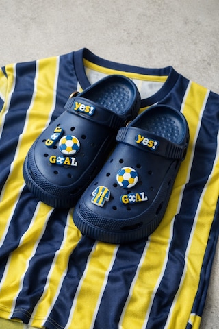 N Moda Unisex Çocuk Figürlü Sticker Sandalet-terlik Fenerbahçe