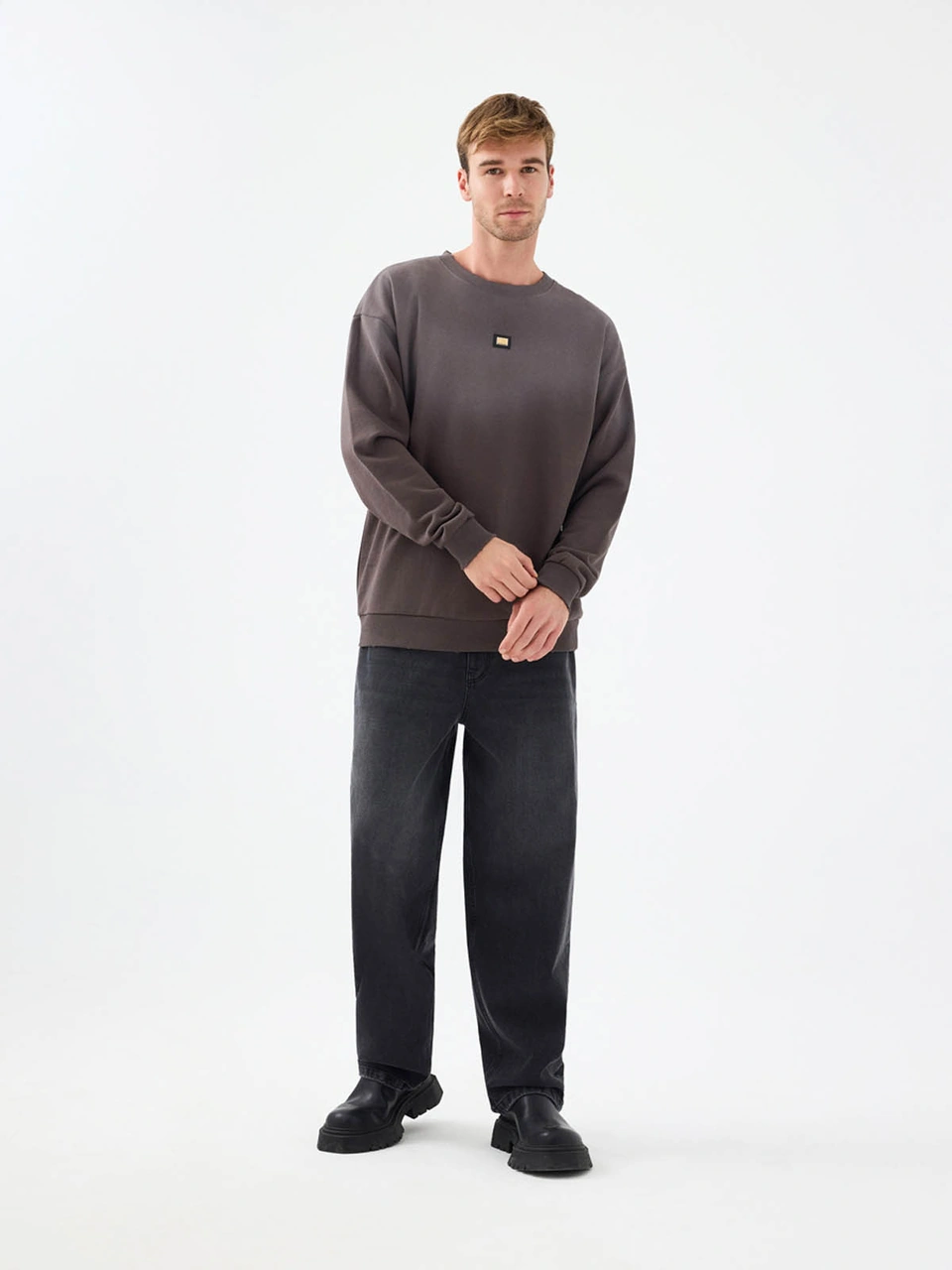 Loft Loose Fit Antrasit Erkek Sweatshirt Lf2041634 Antrasit