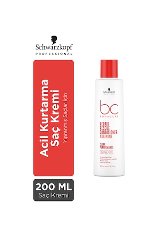 Schwarzkopf Bc Clean Acil Kurtarma Saç Kremi 200 ML