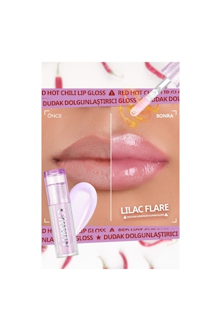 Lila Simli Dudak Dolgunlaştırıcı Gloss Perıpera Ink Glasting Lip Gloss P03 Lilac Flare 10820800