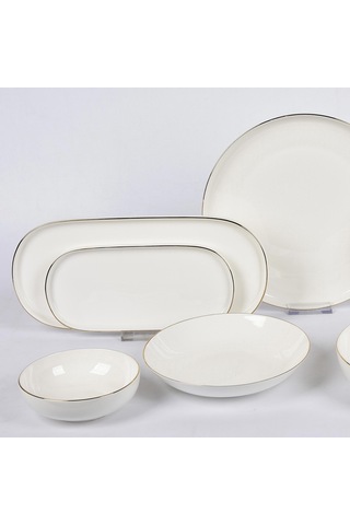Vitale Yuvarlak Beyaz Servis Takımı Mtfk.0118