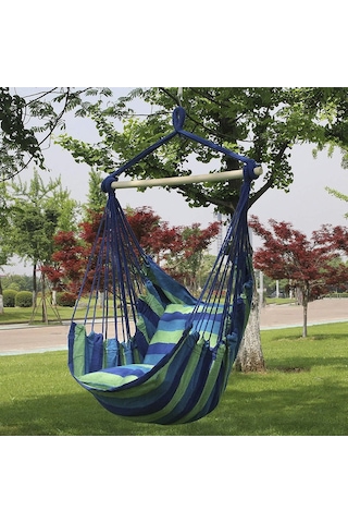 Hamak Yatağı Dışmekan Salıncağı-mavi Mavi