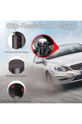 Tenfowee Evrensel Araç Bardak Tutucu - Çok Amaçlı, Kaymaz Tabanlı, Abs Malzemeden, Taşınabilir Bardak Ve Küçük Eşya Organizatörü