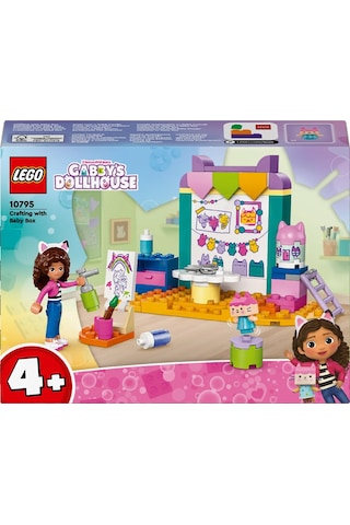 LEGO® Gabby's Dollhouse Karton Yavru Kedi ile El Sanatları 10795 - 4+ Çocuklar için Yaratıcı Oyuncak Yapım Seti (60 Pr)