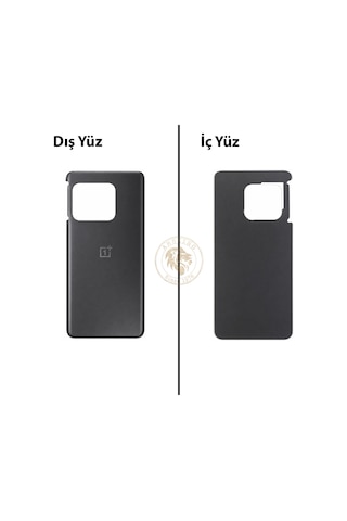 One Plus One Plus 10 Pro Siyah Arka Kapak Arka Cam Batarya Kapağı Lazer Kesim Kapak Pil Kapağı Back Cover Çok Renkli