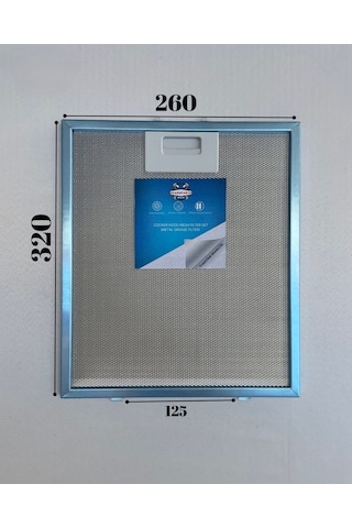 Bauknecht İle Uyumlu Dkn 1390 In Aspiratör Davlumbaz Metal Yağ Filtresi