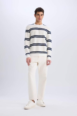 DeFacto Regular Fit Bisiklet Yaka Dokulu Sweatshirt D7595AX25SPWT32