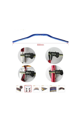 Motosiklet Gidon 28mm Renk Şeçenekli - Kırmızı
