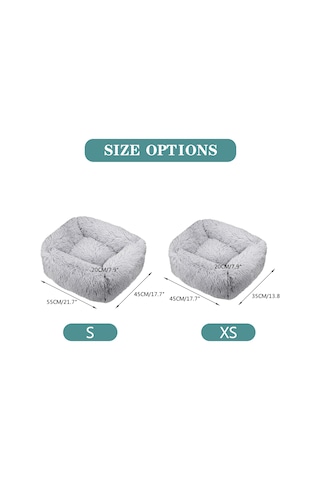 Leezsing Tüylü Peluş Evcil Hayvan Yatağı Kapitone Battaniye Uyku Tulumu Sarılma Yastığı Yatak Rahat Evcil Hayvan Yuvası Küçük Orta Kedi-yavru Kedi Yavrusu