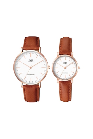 Q&Q QC101J001Y Unisex Kol Saati Seti 2'li