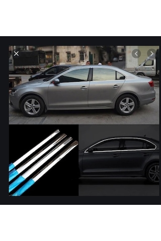 Vw Jetta Cam Çerçevesi Kenar Çıtası Krom 2005 -2010 Full Set