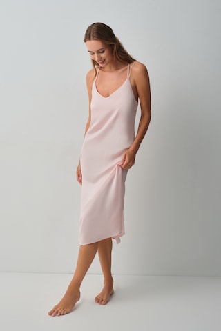 Suwen Floral Uzun Gecelik Wsh10710070077 Pembe