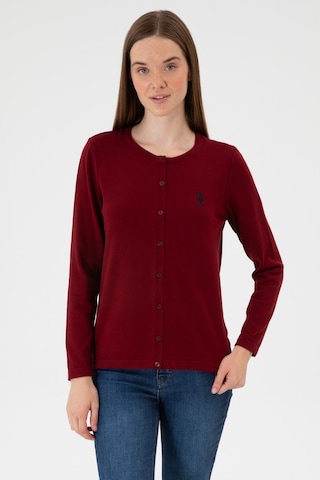 U.s. Polo Assn. Kadın Bordo Hırka Triko 50313624-vr014 Bordo