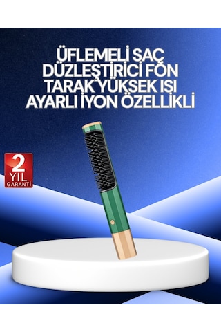 3 Ü 1 Arada Saç Şekillendirme Seti Kurutma Düzleştirme Tarama 3 Sıcaklık Kademesi 140 F-400 F 360 Döner Kablo Mh-hs0802-2842 Diğer