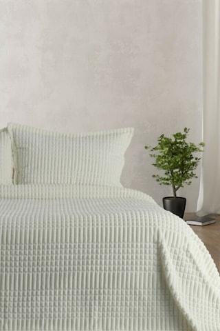 Merinos Modern Line 3 Parça Battaniye Seti - Kemik