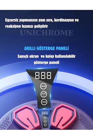 Müzik Boks Makinesi Akıllı Bluetooth Boks Ekipmanları Boks Meraklıları İçin, Otomatik Sayma Çok Renkli