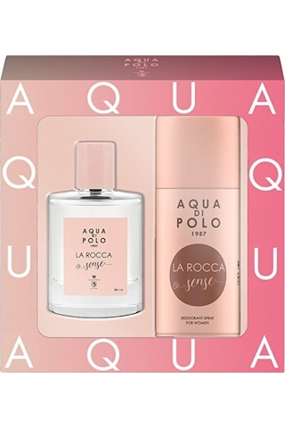Aqua Di Polo 1987 La Rocca Sense Kadın Parfüm EDP 50 ML + La Rocca Sense Sprey Deodorant 150 ML
