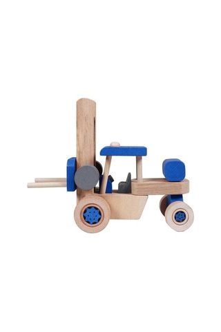 Ahşap Forklift - Mavi