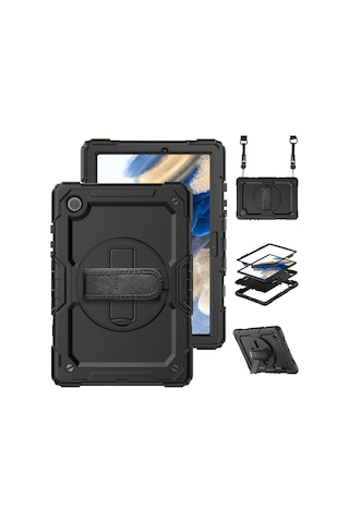 Samsung Uyumlu Galaxy Tab A8 10.5 Sert Pc Yumuşak Silikon Kılıf