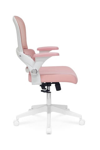Zeon Büro Ofis Sistemleri // Comfort Pro Milkshake Ofis Çalışma Koltuğu Pembe - Beyaz