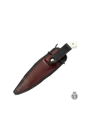 Av ve Kamp Bıçağı 4116 Çelik.4mm Kalınlık Deri Kılıflı Beyaz