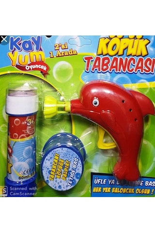 Kayyum Köpük Tabancası Sevimli Yunus Balığı  Kırmızı